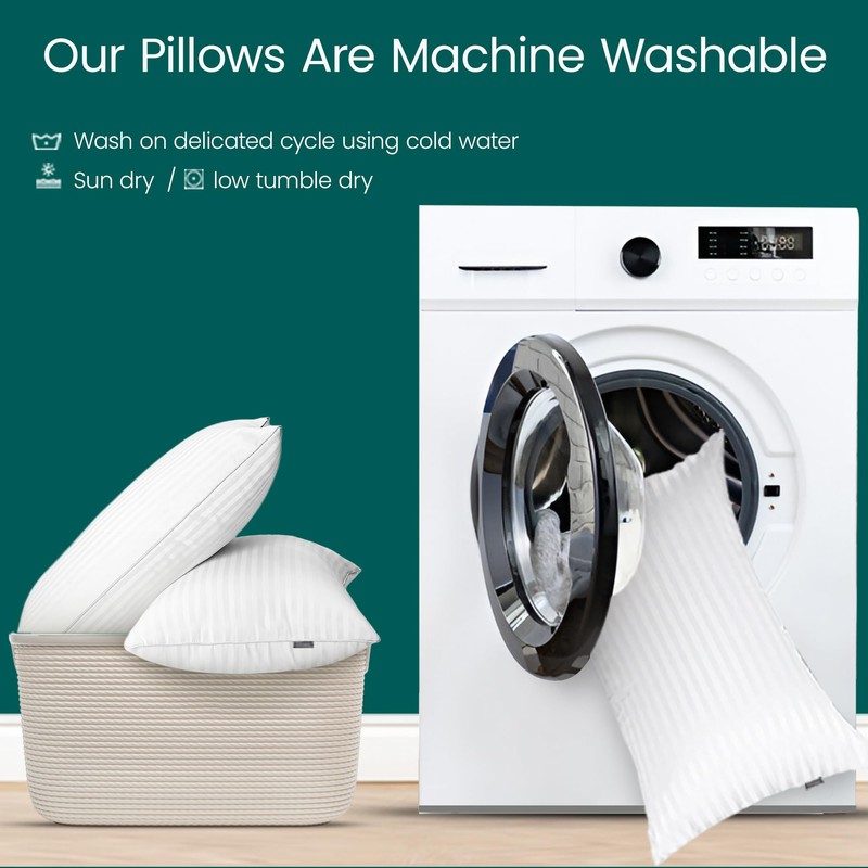 OFNEED King Size Pillows Set of 2 Down Alternative –