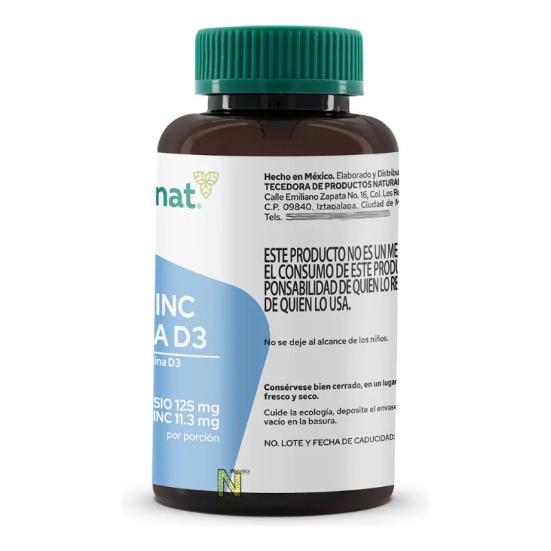 Magnesio Zinc Vitamina Tabletas Pronat Sabor