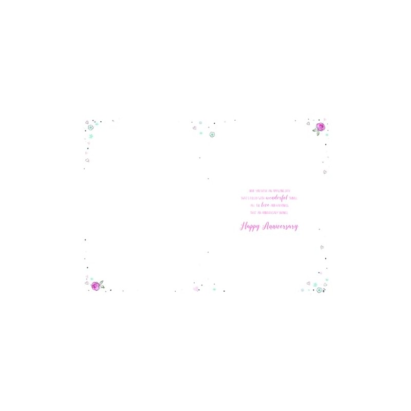 ICG Special Daughter and Son-in-Law Anniversary Card - Floral Love