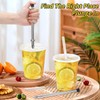 2 Pcs Straw Puncher For Plastic Lids Lemonade 304 Stainless