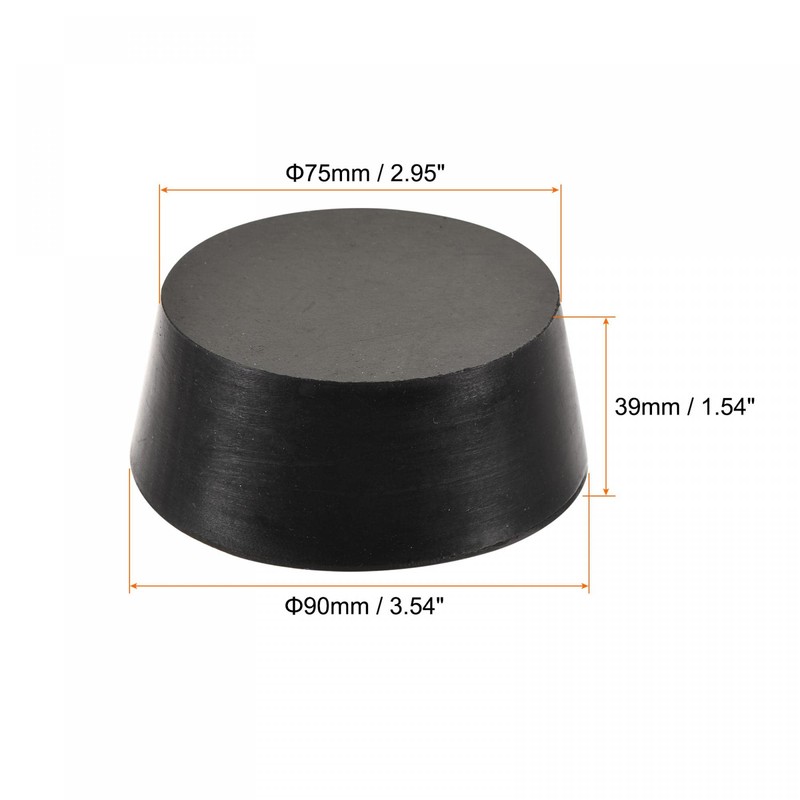 sourcing map Tapered Rubber Cap 75 mm to 90 mm