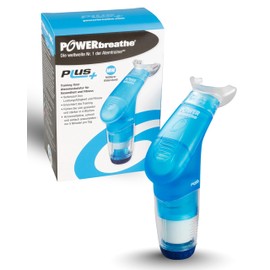 POWERBREATHE Plus I Medium Resistance I Breathing Trainer to Strengthen the Breathing Muscles I Inspiration Muscle Trainer with 11 Levels I Breathing Training Device for Breathing Exercises