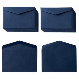 120 Pack Mini Envelopes Small Envelopes Self-Adhesive Kraft Paper Tiny Pockets for Business Cards Christmas Holiday Small Gift Cards Invitations Cards(4.13"×2.76") (Navy Blue)