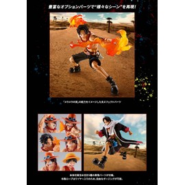 S H.Figuarts Port Gas D Ace Fire Fist Total Height Approx. 6.1 inches (155 mm)