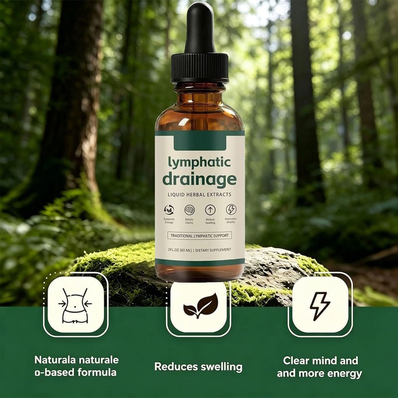 Lymphatic Drainage Drops, Lymphatic Drops, Water Balance Support, Promote Overall