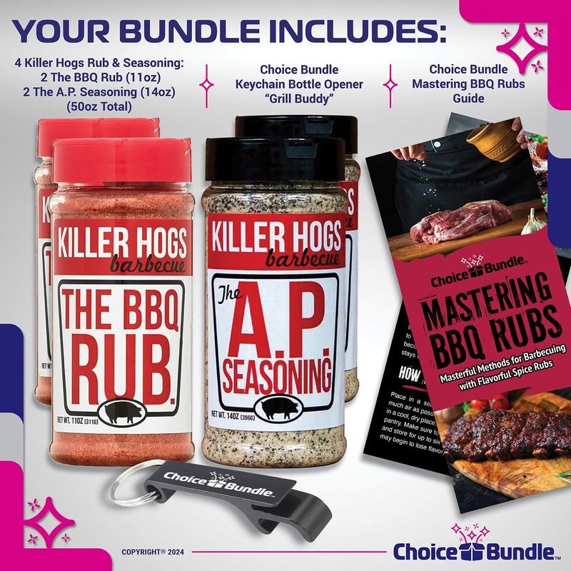 Killer Hogs AP All Purpose Seasoning & The BBQ Rub