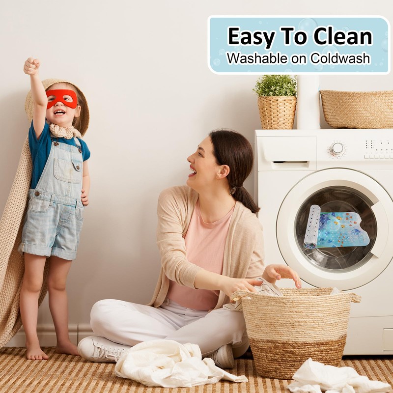 Topotdor Baby Bathtub Mat Non Slip for Kids, 40 X