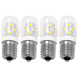 Suifaqi New 4Pack 5000K Daylight White LED Microwave Light Bulb Over Stove Appliance 40W Incandescent Equivalent, E17 LED Bulb Dimmable Replace 1890433 AP4512653 WB36X10003