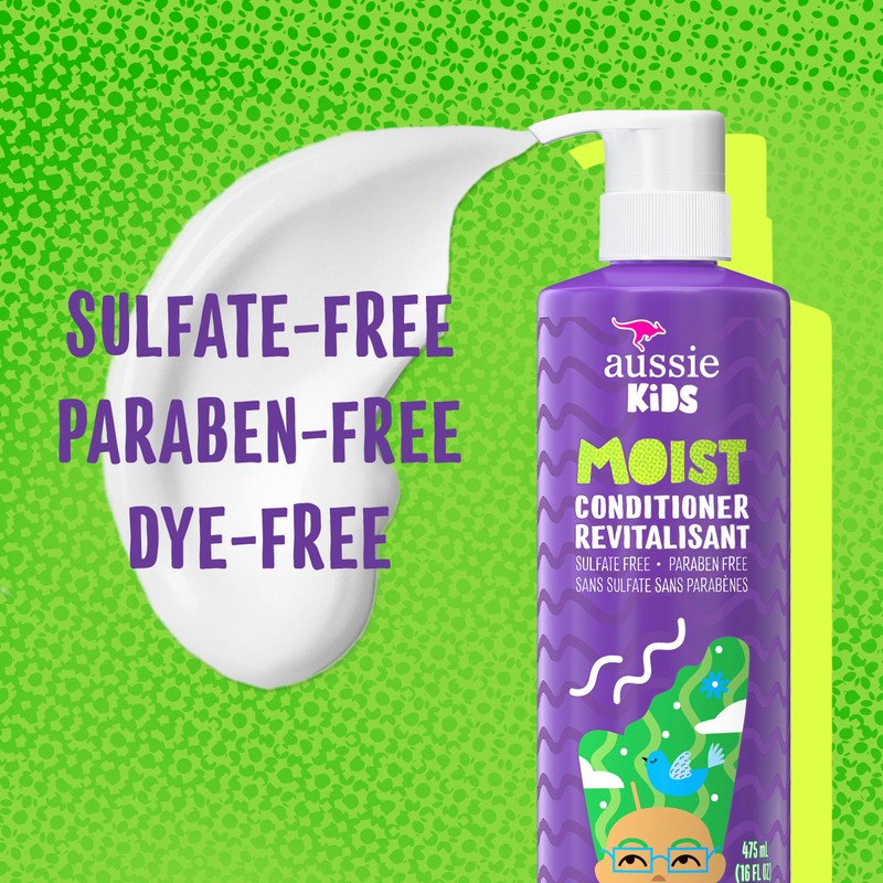 Aussie Kids Moist Sulfate Free Conditioner for Kids, 16 fl