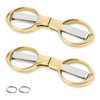 2PCS Folding Scissors, Portable Travel Scissor, Gift for Men Glasses