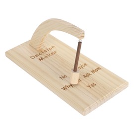 Wooden Magnetic Decision Maker Innovative Oscillating Magnetic Selector Swing to Find Answer for Indecisive Person Type 2