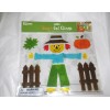 Mello smello Thanksgiving Autumn Fall Large 9" Scarecrow & Fence