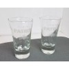 Patron Tequila 2oz Shot Glasses, 3.5" tall with weighted bottom