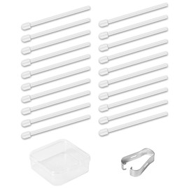 20pcs Maker Pen Tips, with Clip And Storage Box Stylus Pen Nibs Replacement Smooth Marker Pen Nibs Compatible with Remarkable 2, No Pen Included (White)