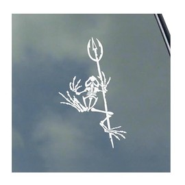 Bone Frog Vinyl Sticker Decal by KLO Graphics Seal Veteran Military Service Devgru Bad MF, White