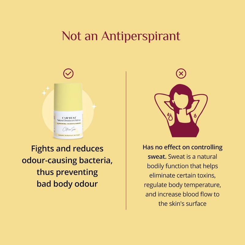 Carmesi Natural UnderArms Roll On Deodorant for Women | 50
