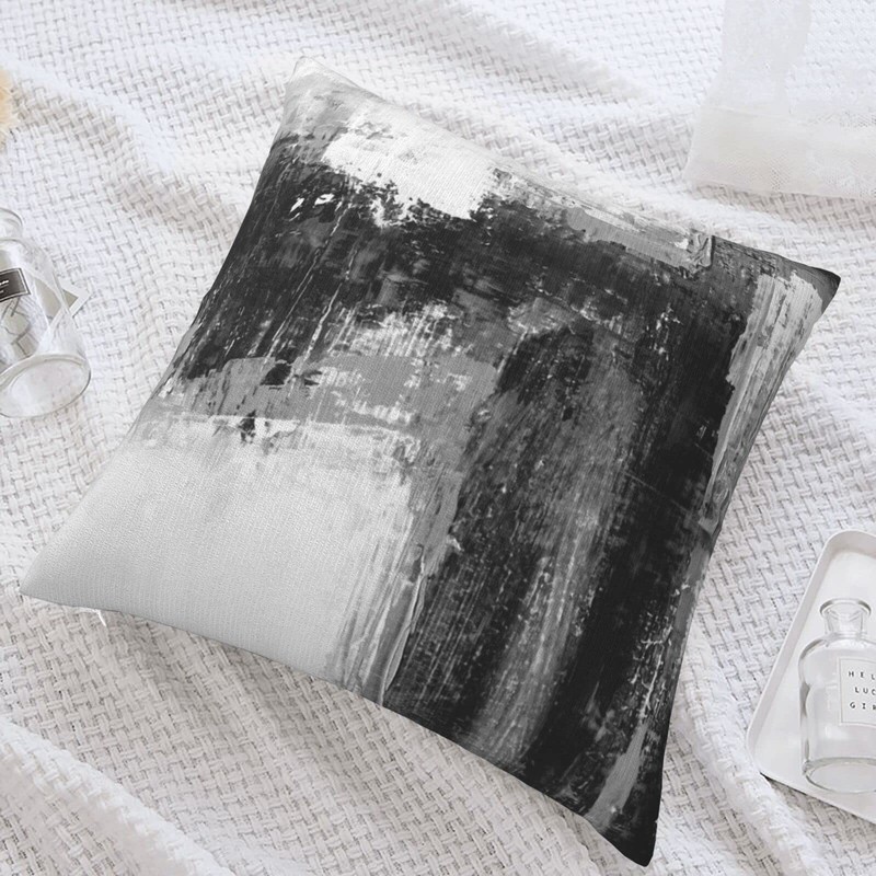 Drissa Black White Abstract Pillow Covers Decorative Throw Pillowcase 18x18