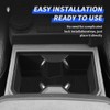 LUNQIN Car Front Rear Cup Holder Insert for Toyota Tacoma
