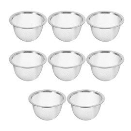 Alipis Stainless Steel Tea Filter, 8pcs Fine Mesh Strainer Insert Metal Teapot Replacement Tea Steeper Basket 7.6cm