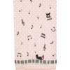 ko-zikanpani- naironbodyitaoru 25 X 100 cm Cats and Music Note Pink 501850 