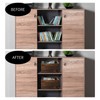 Hyuetrsa Set of 3 Wood Crate Box, Wood Nesting Storage