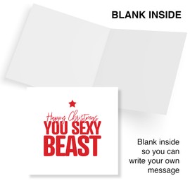 Punkcards - Husband Christmas Card, Boyfriend Christmas Card, Funny Christmas Cards for Men, Made in UK