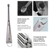 MecArmy EI2 Titanium EDC Keychain Ear Pick, Ultra-Light Earwax Removal