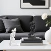 Living Room Accent Home Decor,White Silence is Golden Statue Study