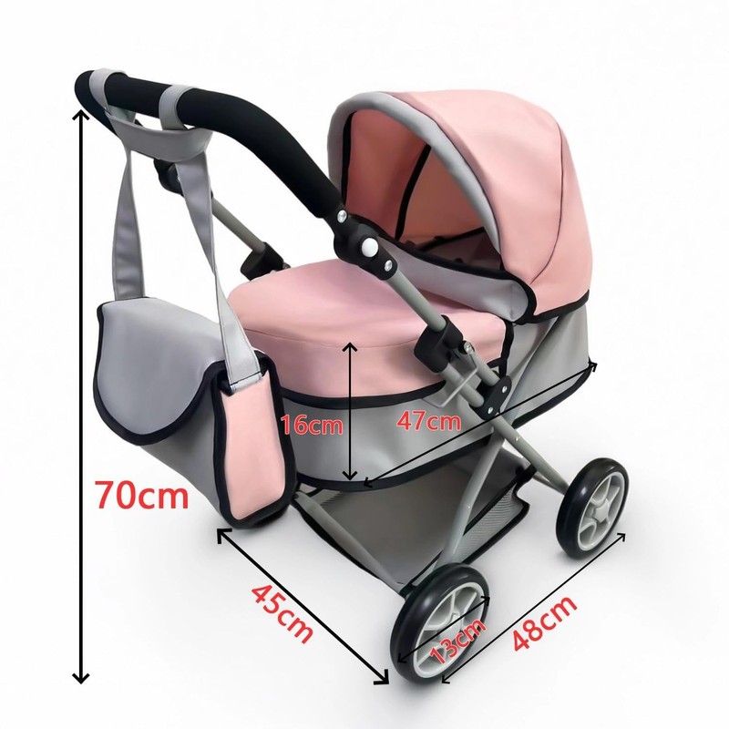 Anano Baby Doll Stroller, Baby Travel Organiser, Play Toy Babys