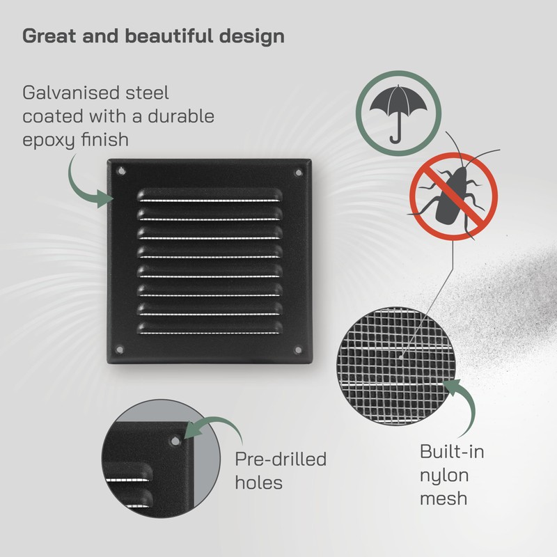 Vent Systems - 5 x 5 Inch (Duct Opening Size)