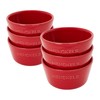 HENCKELS Ceramic 6-pc Round Ramekin Set - Cherry Red