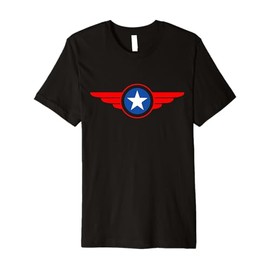 Patriot Pilot: Red Wings Blue Star Aviation Premium T-Shirt