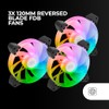 Mars Gaming MF-3AR, Kit 3x Fans 120 mm FDB, Inverted