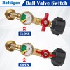 Boltigen Propane Refill Elbow Adapter with Tank Gauge, Upgraded Propane