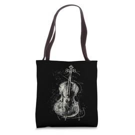 Cello Sketch Tote Bag