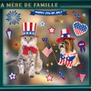 9 Sheets 4th of July Window Clings Cute Dog Cat