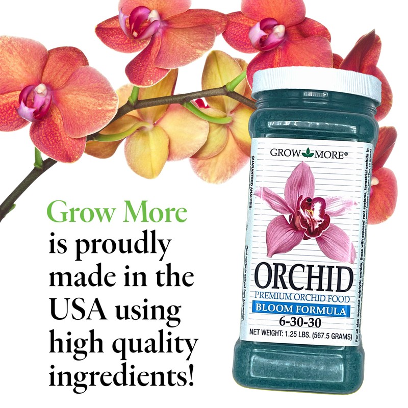 Grow More Premium Bloom Formula 6-30-30 Orchid Food Fertilizer -