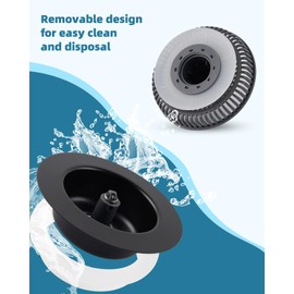 Universal 3 in 1 Kitchen Sink Drain Strainer Stopper Combo, Black Stainless Steel Shell Pop Up Sink Stopper for US Standard 3-1/2 inch Drain Filter, Anti-Clog and Easy Clean, Matte Black
