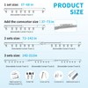 37-211in Retractable Wall or Ceiling Mount Curtain Track System for