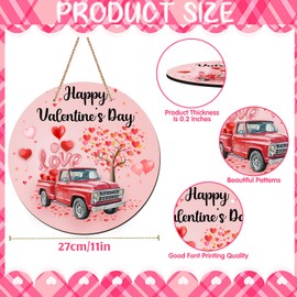 Valentines Day Decorations Gifts, St Patricks Day Decorations Reversible Hanging Romantic Double-Sided Use Valentines Day Decor Supplies, Sign Happy Valentine's Day for Indoor and Outdoor