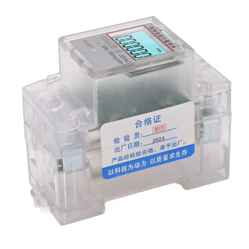 Smart Energy Meter LCD Display Power Consumption Monitor Single Phase