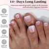 120pcs False Toenails Kit - Gradient Fake Toe Nails with