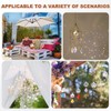 M METERXITY 4-Pack Crystal Maple Leaf Prisms, 38mm/1.5 Inch Chandelier