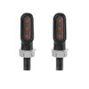 Motorcycle Mini Turn Signals LED Metal Indicators Lights Amber Lamps