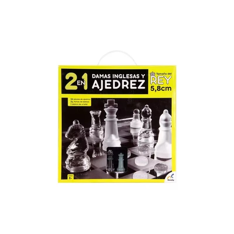 Novelty, Ajedrez Y Damas Inglesas, Juego De Mesa, 2 En