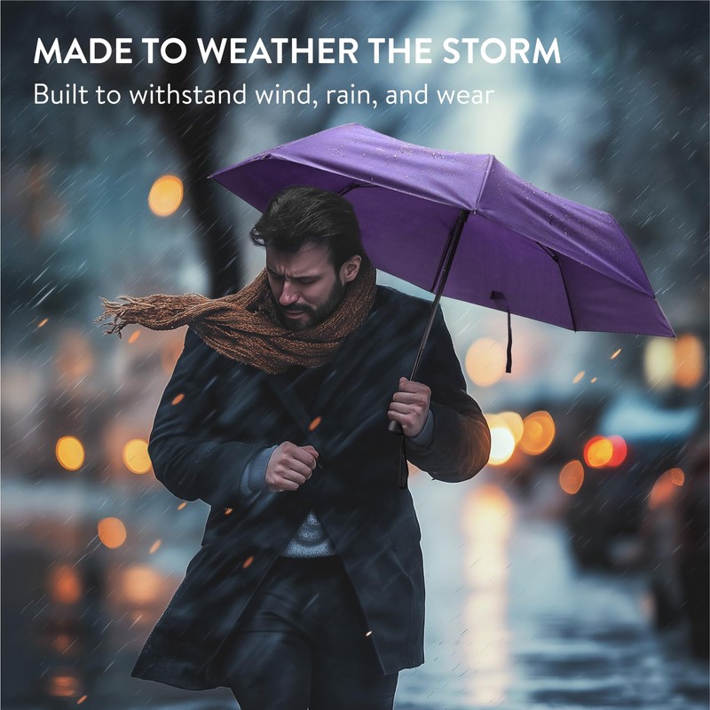SWISSONA Umbrella, Windproof, Lightweight and Compact, Automatic Open-Close Including Umbrella