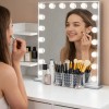 Organizador Maquillaje Acrílico 3compartimentos Transparente