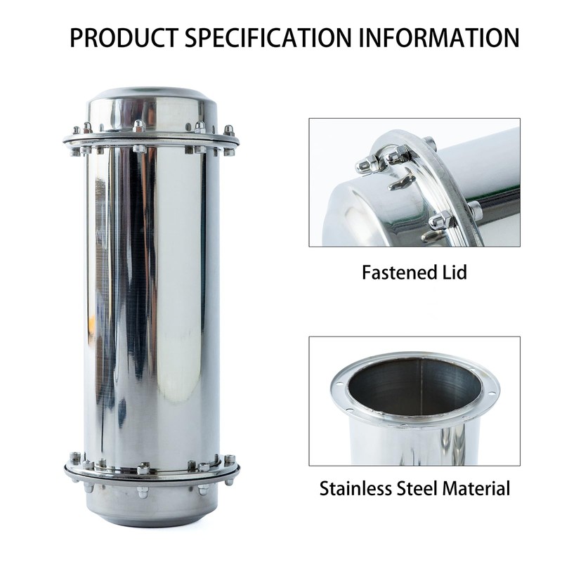 YCJvex Time Capsule Stainless Steel Waterproof Container (13.4 Inch)