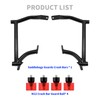 Saddlebag Guard Rear Saddlebag Crash Bars with 4 PCS Red