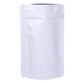 100 Pack Smell Proof Mylar Bags for Food Storage Resealable Packaging Pouch Bags White 4.7x7.8 Inch
